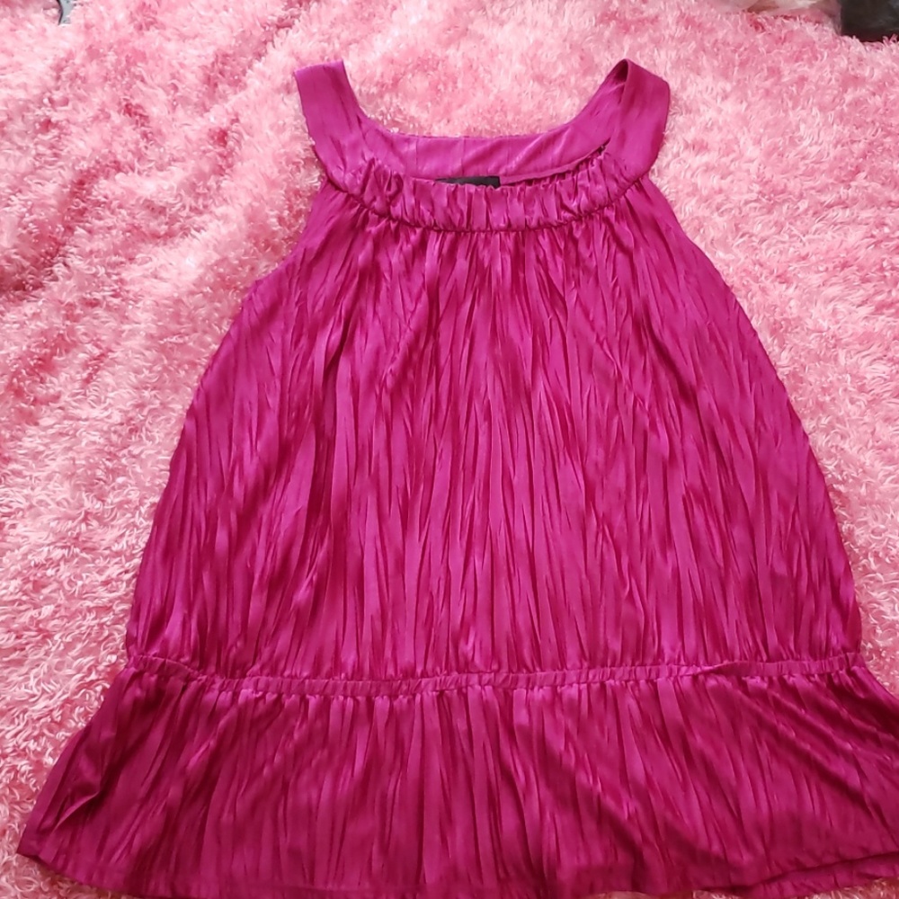 Shimmer satin style tank